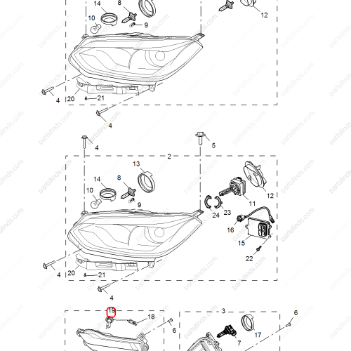 MG Front daytime running light OEM 10104341 FOR  MG GS