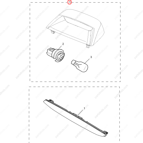 MG High mount brake light OEM 50018930ASA FOR  MG350