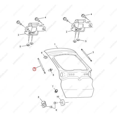 MG Tailgate Lift Support OEM 10217181 FOR  MG GS