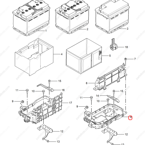 MG Battery base OEM 10182737 FOR  MG6