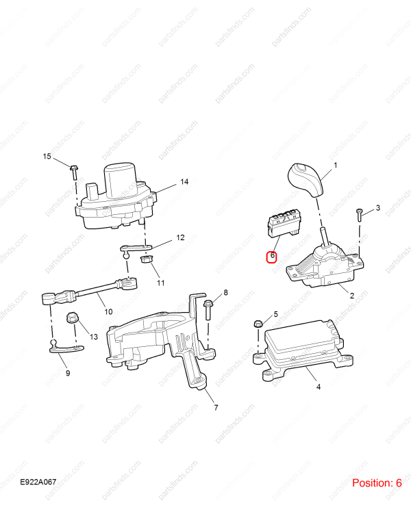 MG Gear position display OEM 10708900 FOR MG HS