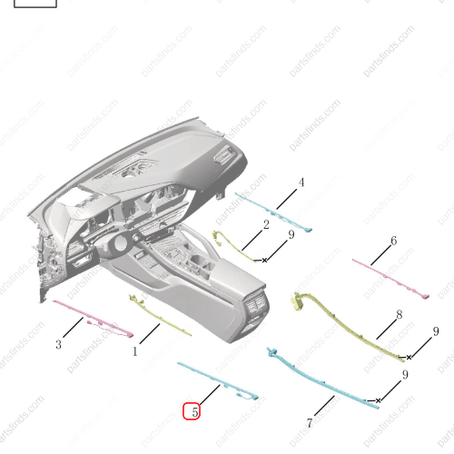 GEELY Ambient lighting OEM 6049605400 / 8889512295 FOR  Tugella