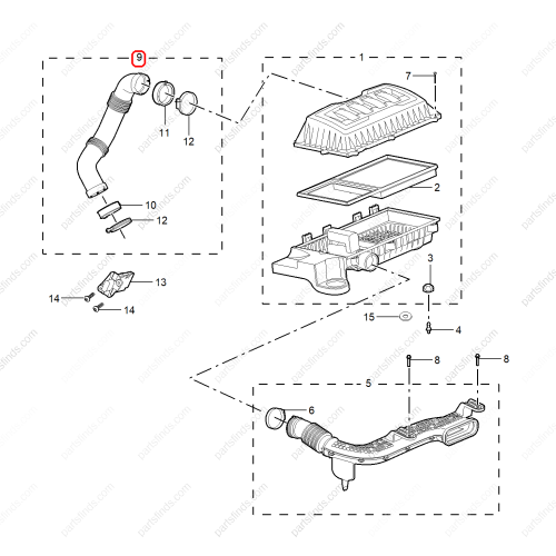 MG Air Intake Hose OEM 10452090 FOR  MG ZS