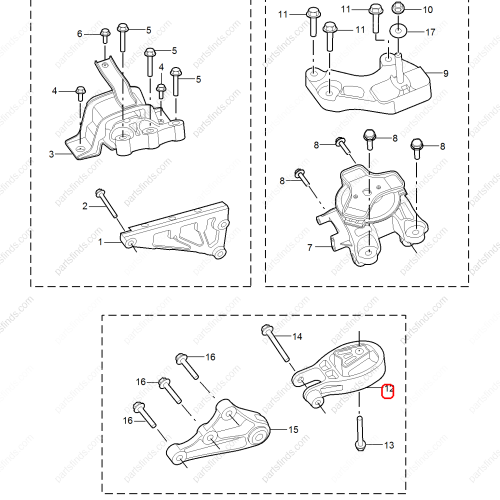 MG Engine mount OEM 10232945 FOR  MG ZS