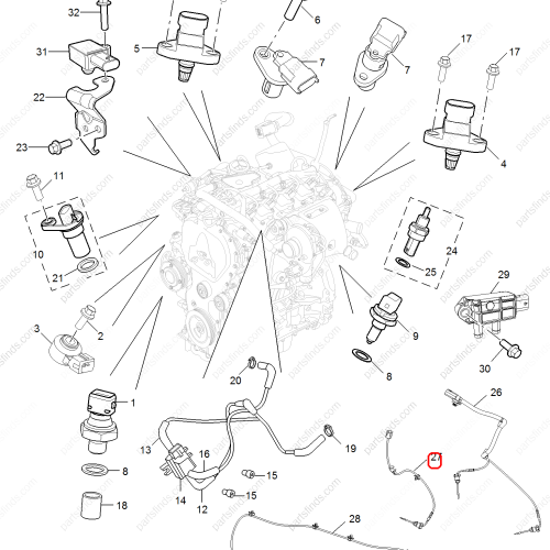 MG Smoke particle sensor OEM 10676399 FOR  MG HS