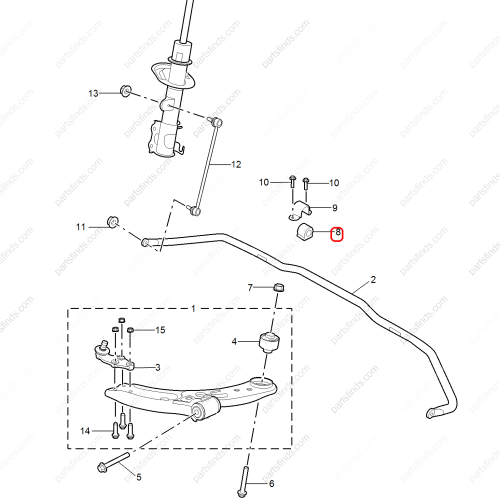 MG Stabilizer Bushing OEM 10227886 FOR  MG ZS