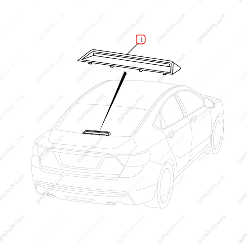 GEELY High mount brake light OEM 7060004000511 / 106703013801511 FOR  Emgrand GT