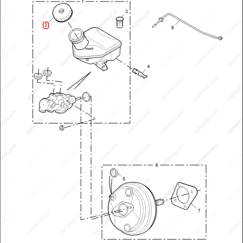 MG Brake fluid reservoir cap OEM 30000098 FOR  MG550 MG6 MG750