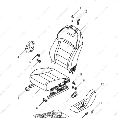 GEELY Seat heater OEM 6077156500 / 8889674991 FOR  Binrui