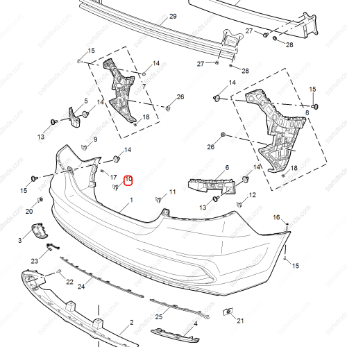 MG Reverse radar bracket OEM 10381083 FOR  MG6