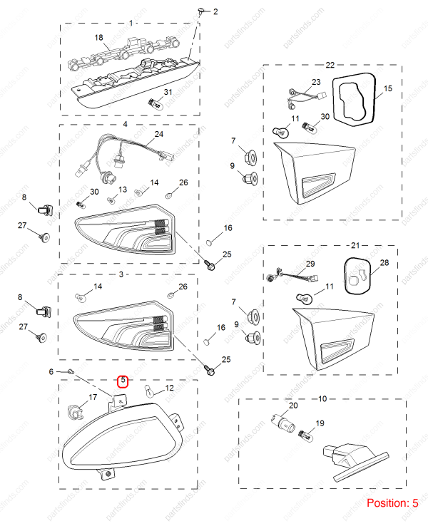 MG Bumper reflectors OEM 10105435 FOR MG GS