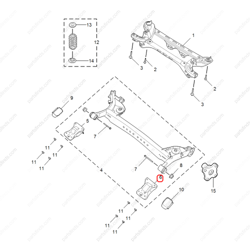 MG Rear axle bracket OEM 10815808 FOR  MG6 MG5 MG GT