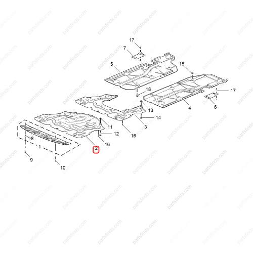 MG Engine lower guard plate OEM 10594298 FOR  MG6