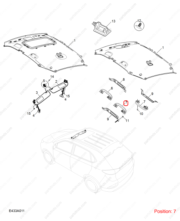 MG Roof handle OEM 10198051ESC FOR RX5 MG GS