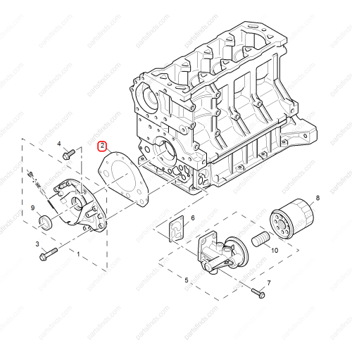 MG Oil pump gasket OEM LVG100330 FOR  MG550 MG6