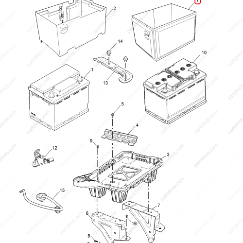 MG Battery cover OEM 10628466 FOR  MG HS