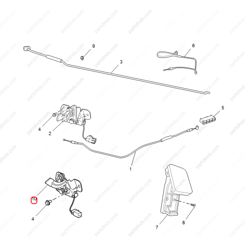 MG Hood lock OEM 10173080 FOR  MG6