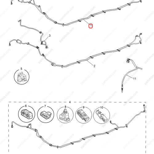 MG Fuel Feed Hose OEM 10586826 FOR  MG5