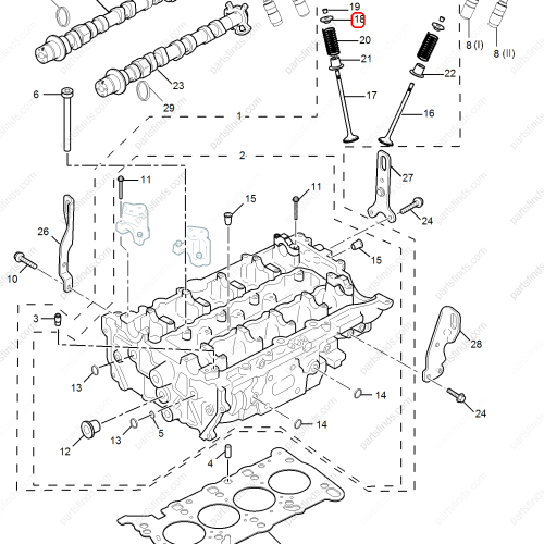 MG Valve spring seat OEM 12643635 FOR  MG ZS MG6 MG5 MG HS MG GT RX5