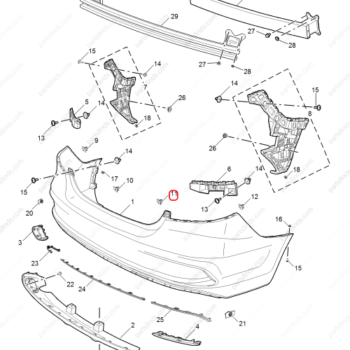 MG Reverse radar bracket OEM 10381084 FOR  MG6