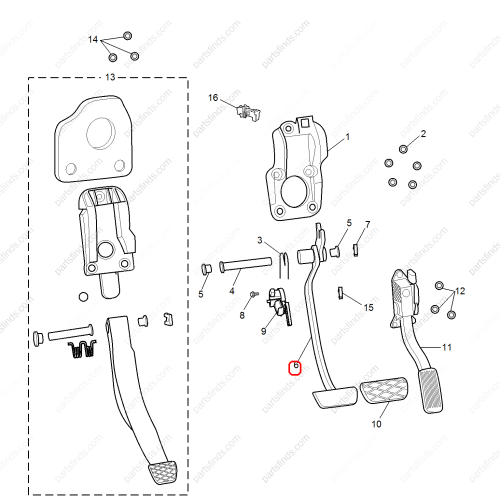 MG Brake pedal OEM 10191297 FOR  RX5 MG GS