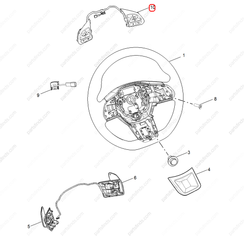 MG Steering wheel switch OEM 10374072 FOR  MG6