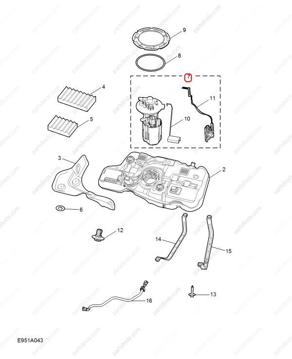 MG Fuel pump assembly OEM 10864284 FOR MG5