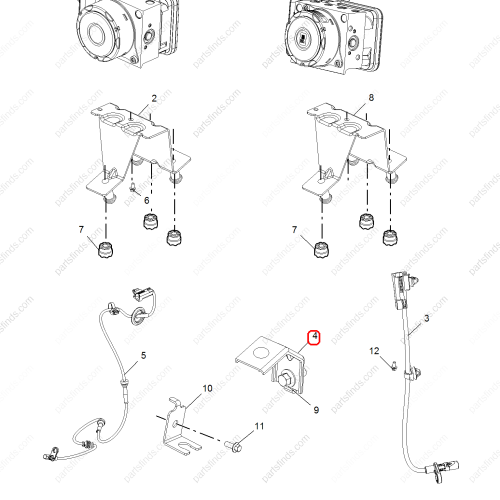 MG ABS pump bracket OEM 10131221 FOR  RX5 MG GS