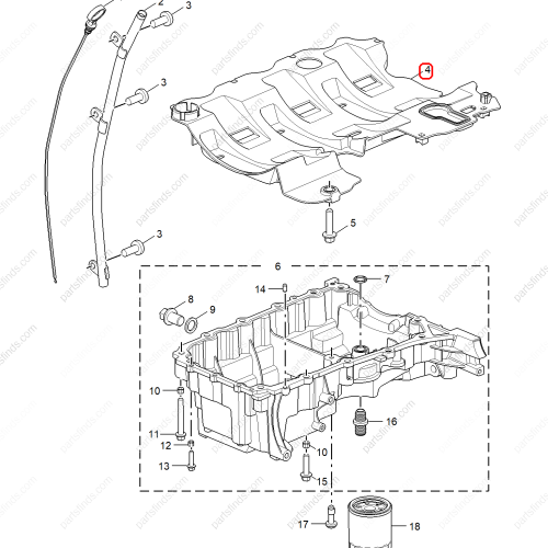 MG Oil baffle OEM 10764508 FOR  MG5