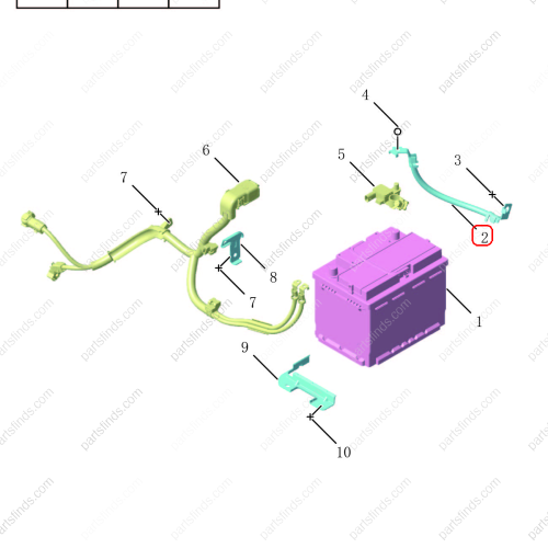 GEELY Battery cable OEM 7048039400 / 1017034545 FOR  Binrui