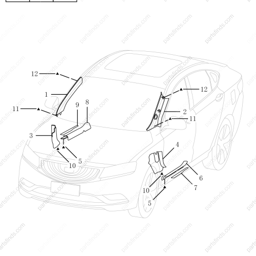 GEELY Buckle OEM 6055002800 / 1068030414 FOR  Emgrand GT