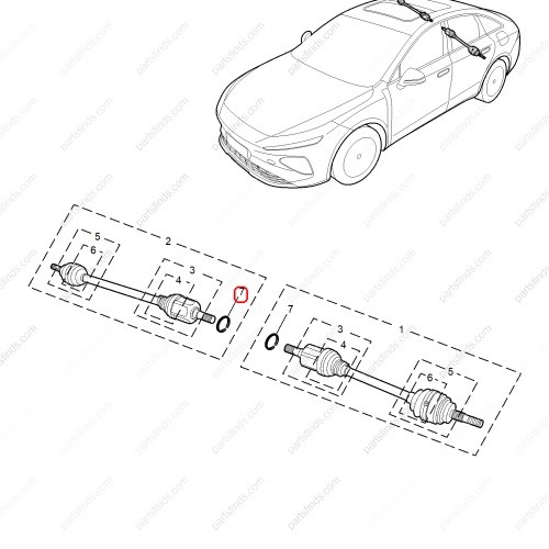 MG Half shaft circlip OEM 11046751 FOR  MG HS