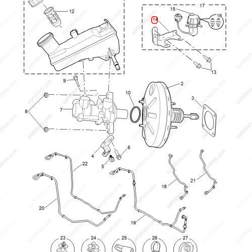 MG Vacuum pump bracket OEM 11296685 FOR  MG5