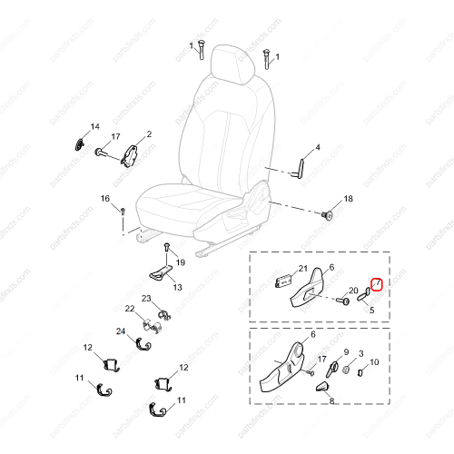 MG Switch button OEM 10269360PXD FOR  MG6 RX5