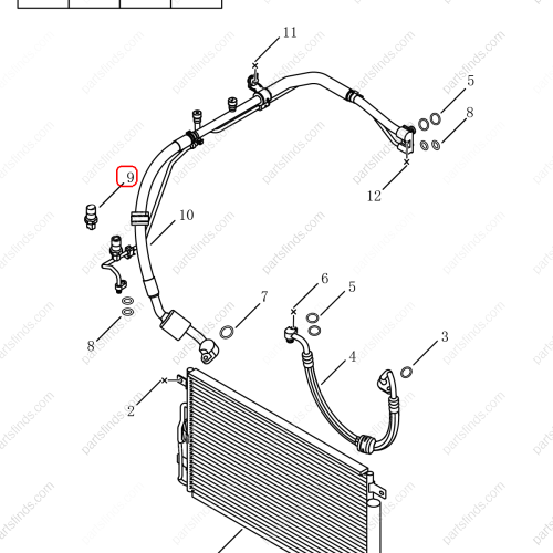 GEELY Air conditioning pressure sensor OEM 8010069300 / 8889581902 FOR  Coolray