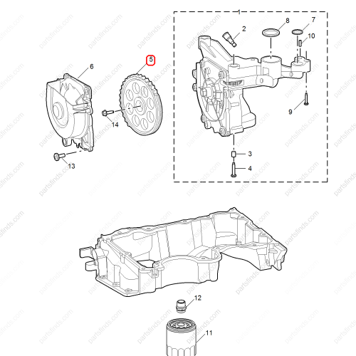 MG Oil pump gear OEM 10242559 FOR  MG ZS