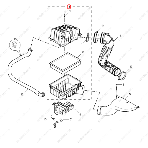 MG Air Filter Housing Assembly OEM 30024718 FOR  MG6