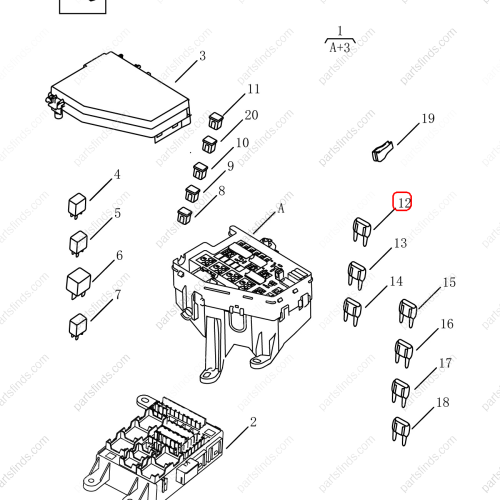 GEELY Fuses OEM 7075003700 / 1017032421 FOR  Emgrand X7 Sport