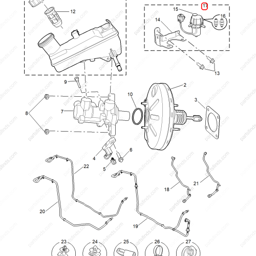 MG Brake vacuum pump OEM 10850257 FOR  MG5