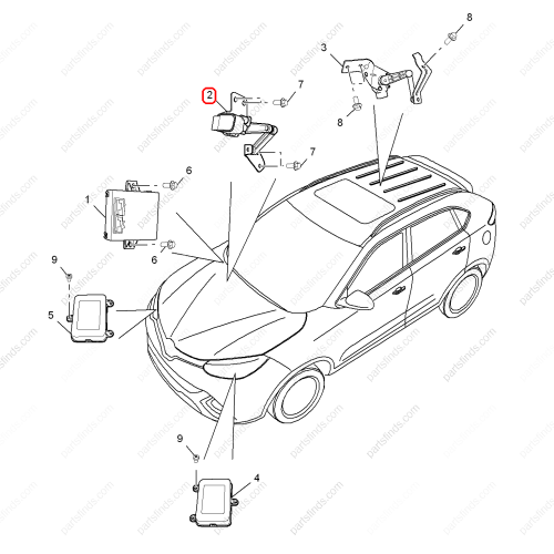 MG Ride Height Sensor OEM 30058949 FOR  RX5 MG GS