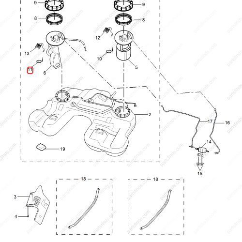 MG Fuel Level Sensor OEM 10193780 FOR  MG GS