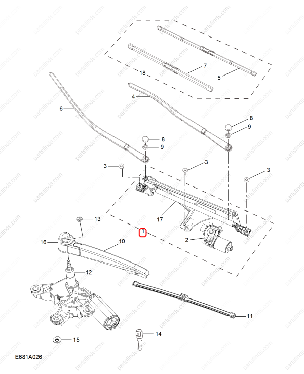 MG Wiper linkage motor assembly OEM 10315827 FOR MG350 MG5