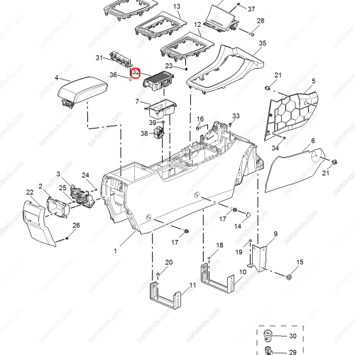 MG Drink holder OEM 10419683 FOR  MG6