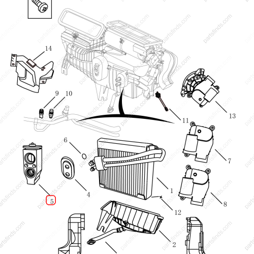 GEELY Expansion valve OEM 8020002600 / 1016016475 FOR  Emgrand X7 Sport