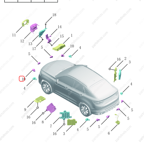 GEELY Parking Sensor OEM 7088079900742 / 8891511244742 FOR  Tugella