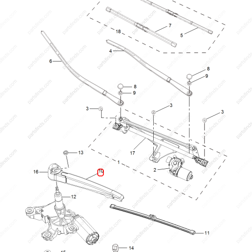 MG Wiper arm OEM 10050210 FOR  MG5