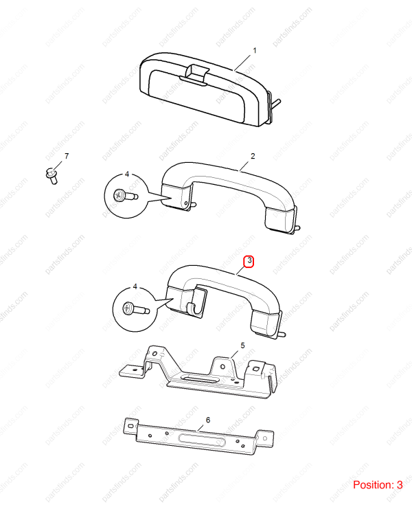 MG Roof handle OEM 10059080ESA FOR MG350