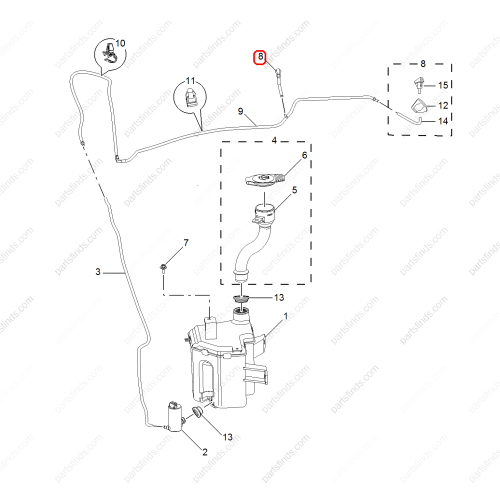 MG Washer Nozzle Hose Line  OEM 10050865 FOR  MG350