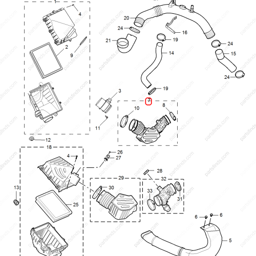 MG Air Intake Hose OEM 10637680 FOR  MG HS