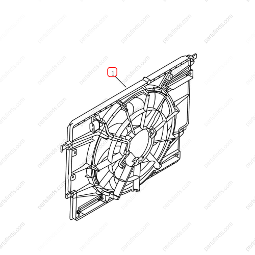 GEELY Electric fan OEM 2078011700 / 6600087231 FOR  Tugella